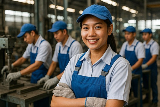 外国人の研修、教育イメージ