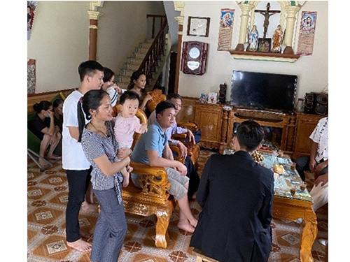 家庭訪問の様子