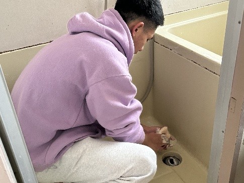 そうじ指導の様子6